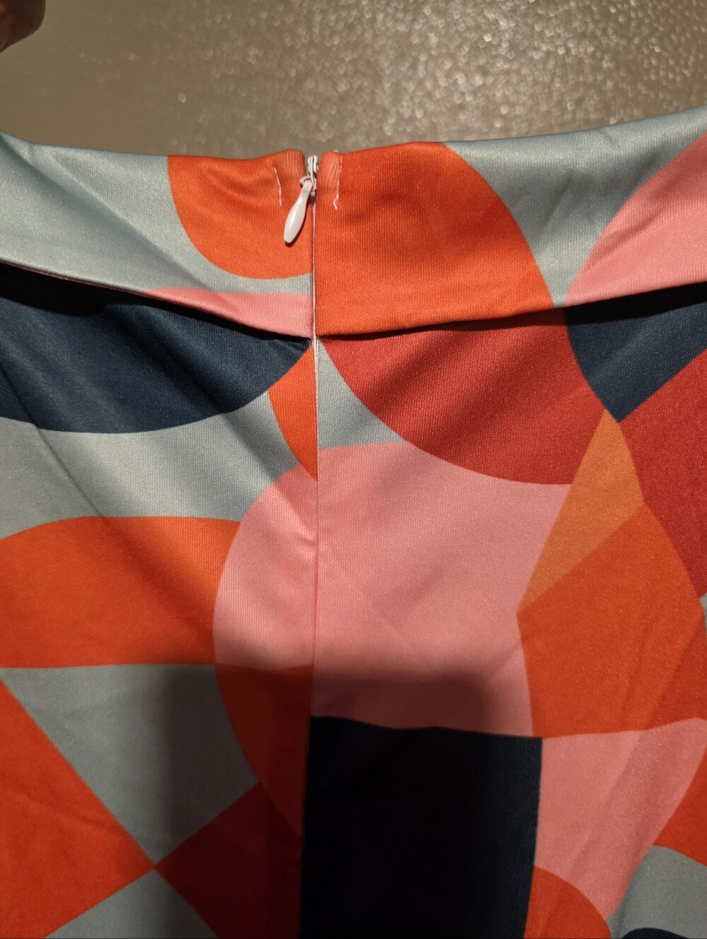Colorblock Geometric Maxi Dress - Multicolor - Picture 4 of 5